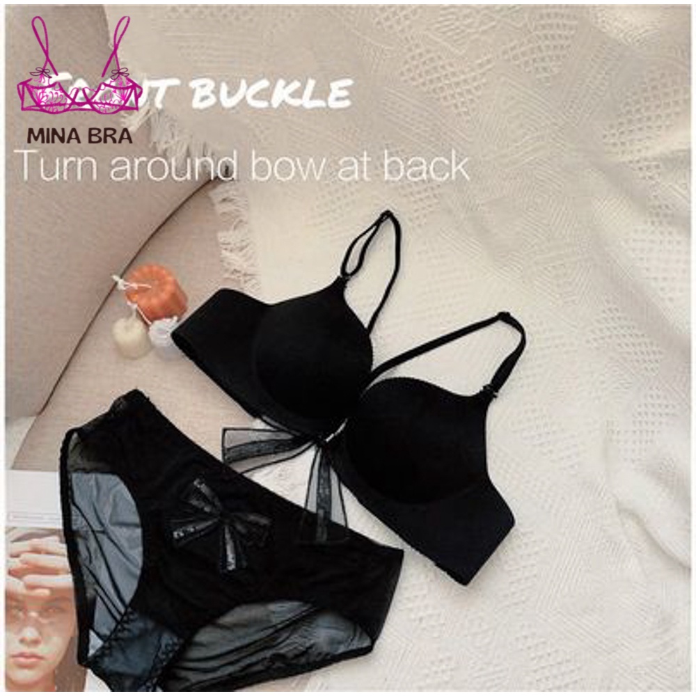 Áo Lót Đúc Su Cài Trước Siêu Nâng Đẩy Phối Nơ Lưng Thời Trang MINABRA Áo Ngực Tạo Khe Ngực Tròn Đầy ACT02 | BigBuy360 - bigbuy360.vn