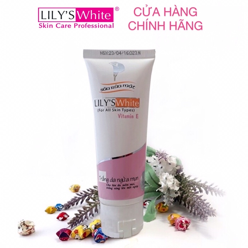 Sữa Rửa Mặt Vitamin E Ngừa Mụn Lily’s White