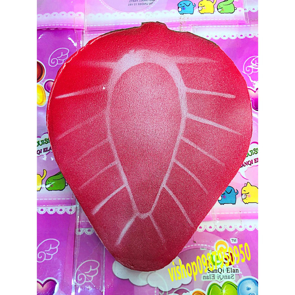 SQUISHY NỬA QUẢ DƯA HẤU KHỔNG LỒ,squishy nửa quả cam,squishy dâu tây,squishy xoái