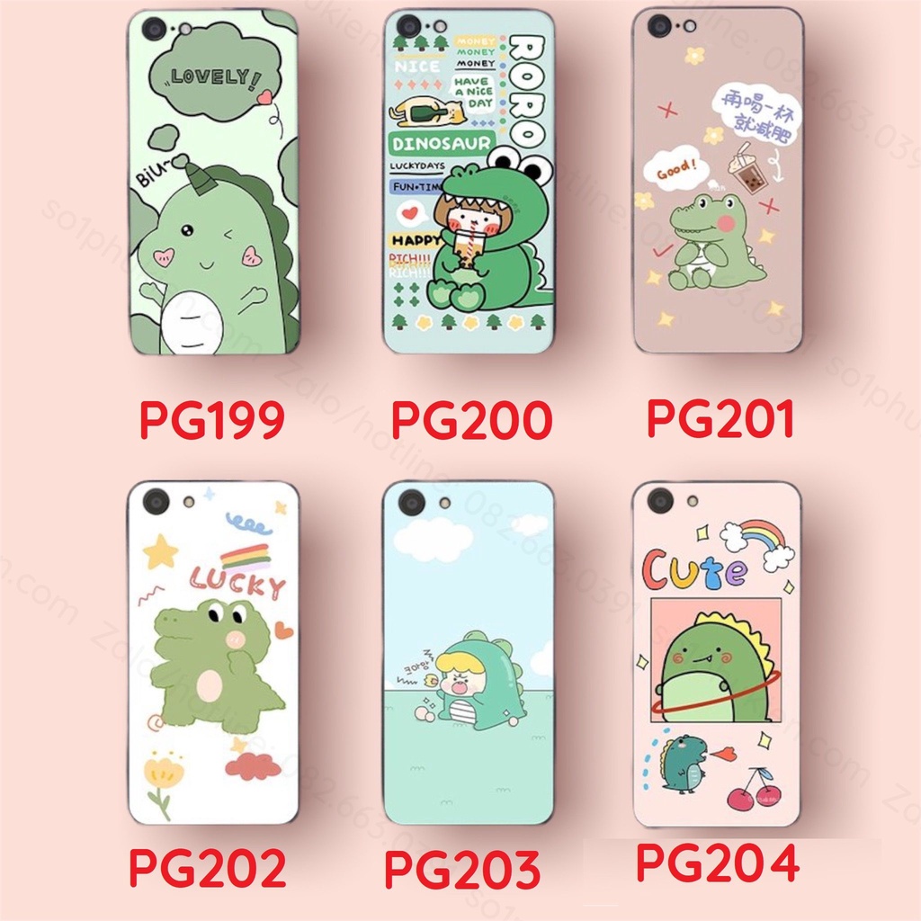 Ốp lưng dẻo in hình khủng long đáng yêu Oppo A83 / A39 / A71 / F1S / F3 / F3 plus sắc nét, bền đẹp