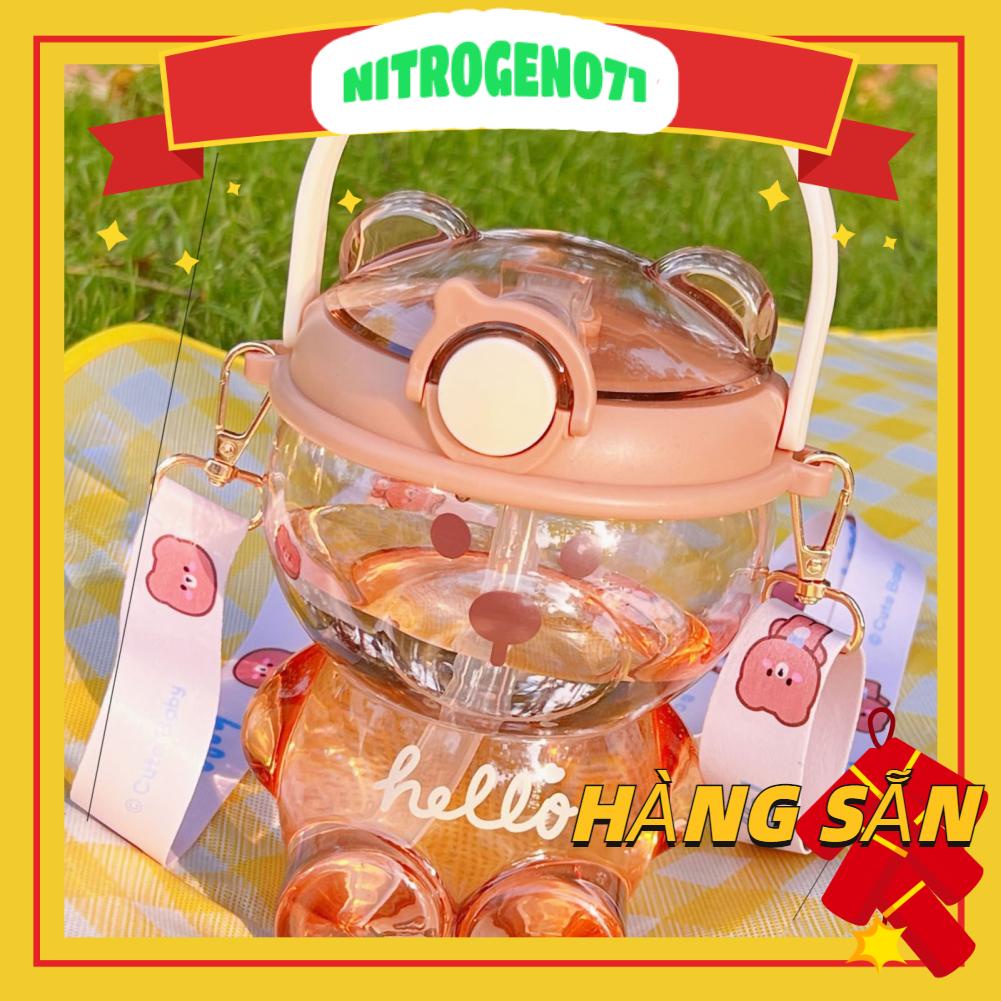 Nitrogen071 Nitrogen071 Cốc nước dễ thương 1000ML Hình dạng con gấu