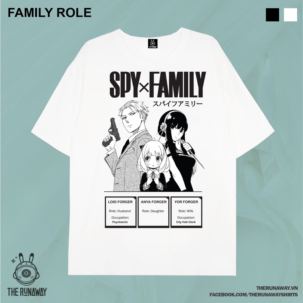 Áo Phông Spy x Family: Loid Forger, Anya Forger, Yor Forger cho Nam / Nữ by The Runaway