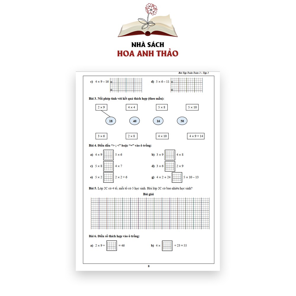 Sách - Bài tập tuần và đề kiểm tra Toán và Tiếng Việt lớp 2 học kỳ 2 Bộ 4 quyển | BigBuy360 - bigbuy360.vn