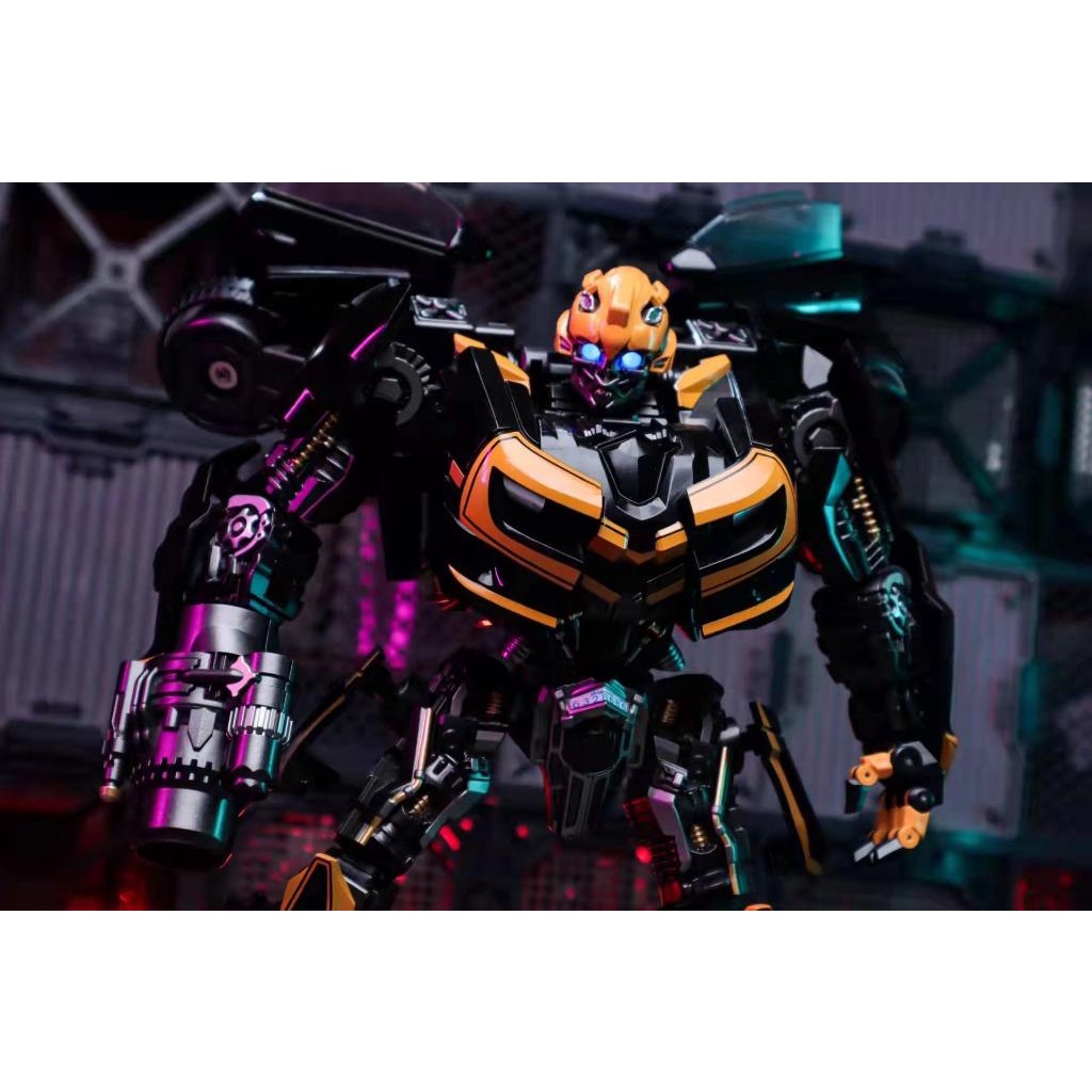Mô hình BumbleBee BB02  Black Warrior, đồ chơi Tranformer người máy lắp ráp  BB-02 Black Mamba Robot ô tô BB 02