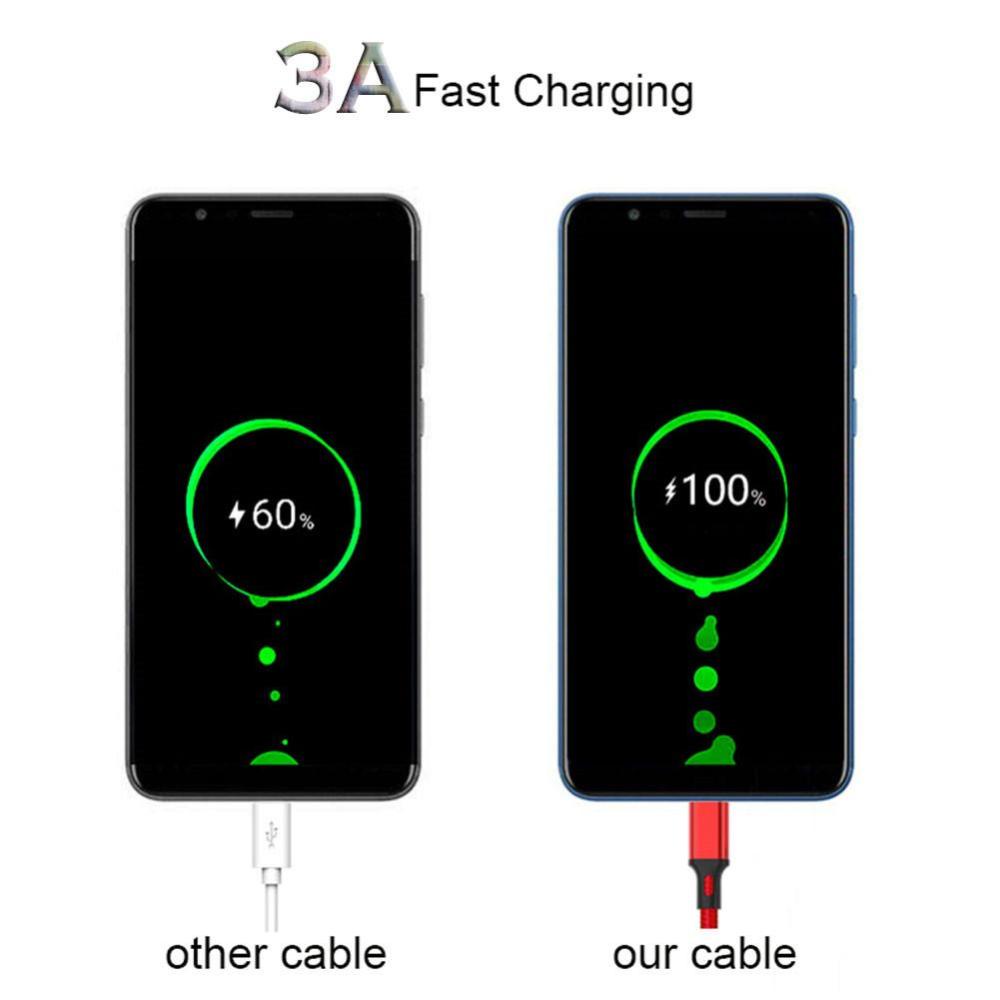 Dây Cáp Sạc Nhanh Dữ Liệu Microusb Type-C Bằng Nylon Thân Thiện Với Môi Trường B5G7 Cho Điện Thoại Android