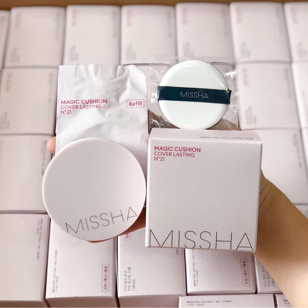 PHẤN NƯỚC MISSHA CUSHION HỒNG SPF 50+ PA+++ dành cho da dầu | BigBuy360 - bigbuy360.vn