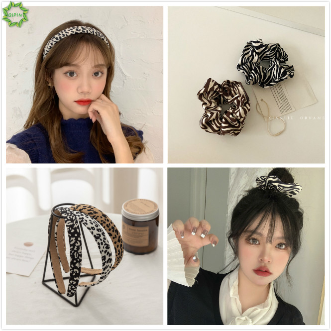 Băng Đô Cài Tóc Họa Tiết Da Báo Ngựa Vằn Thời Trang Cá Tính Dành Cho Nữ