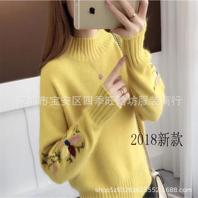 Sỉ lẻ số lượng áo len nữ 2018 hàng quảng châu chất đẹp