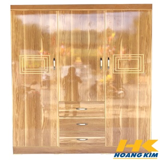 Tủ áo 3 cánh 1m6 gỗ mdf melamine sơn bóng cao cấp
