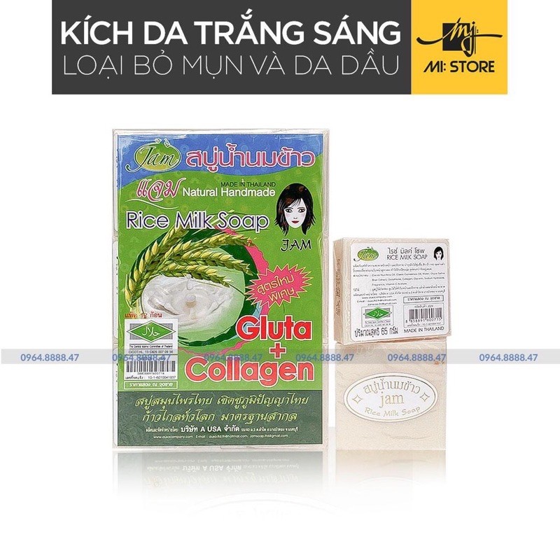 Xà phòng cám gạo Thái jam rice milk