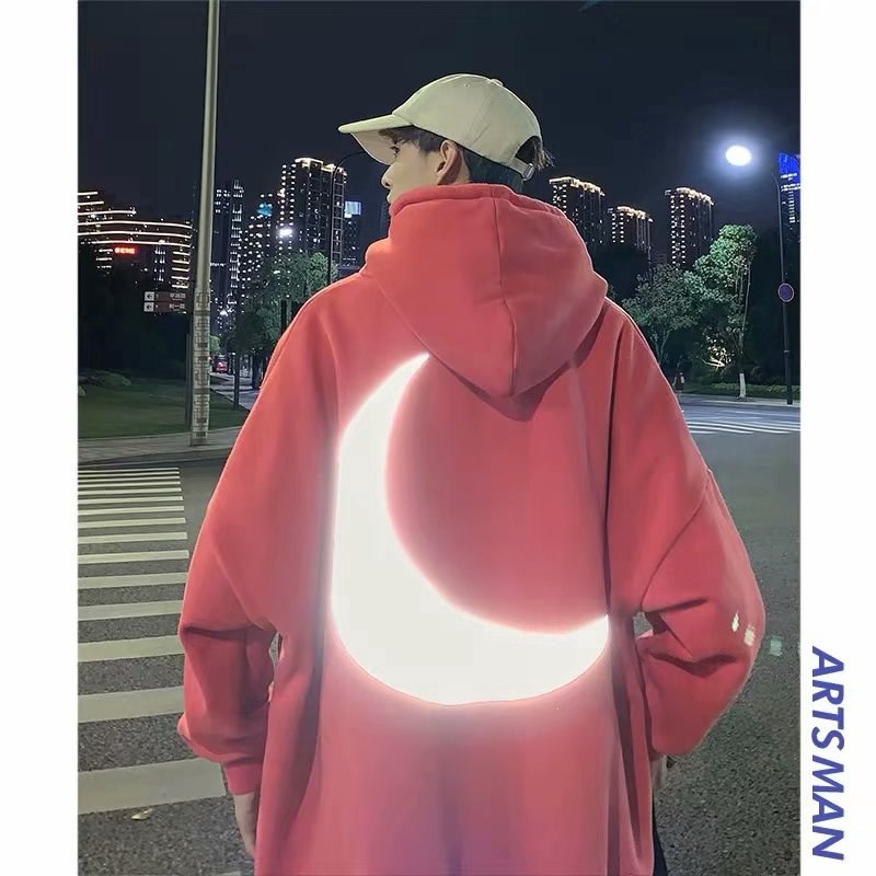 Áo Hoodie In Hình Mặt Trăng Dạ Quang Phong Cách Hàn Quốc Cho Các Cặp Đôi | BigBuy360 - bigbuy360.vn