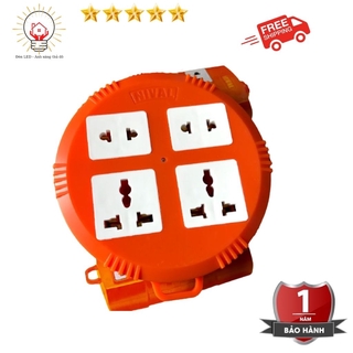 Ổ cắm tròn chịu tải cao Nival 4 ổ cắm 6000w, ổ cắm chịu tải nival, ổ cắm chính hãng