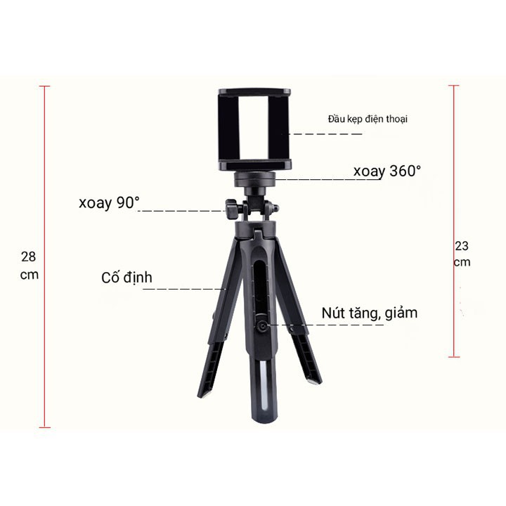 Giá đỡ chụp ảnh tự sướng, livestream TRIPOD support