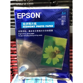 Giấy in ảnh hoa cúc Epson A4 1 mặt - 20 tờ 1 tập - ĐL 200gsm - siêu rẻ