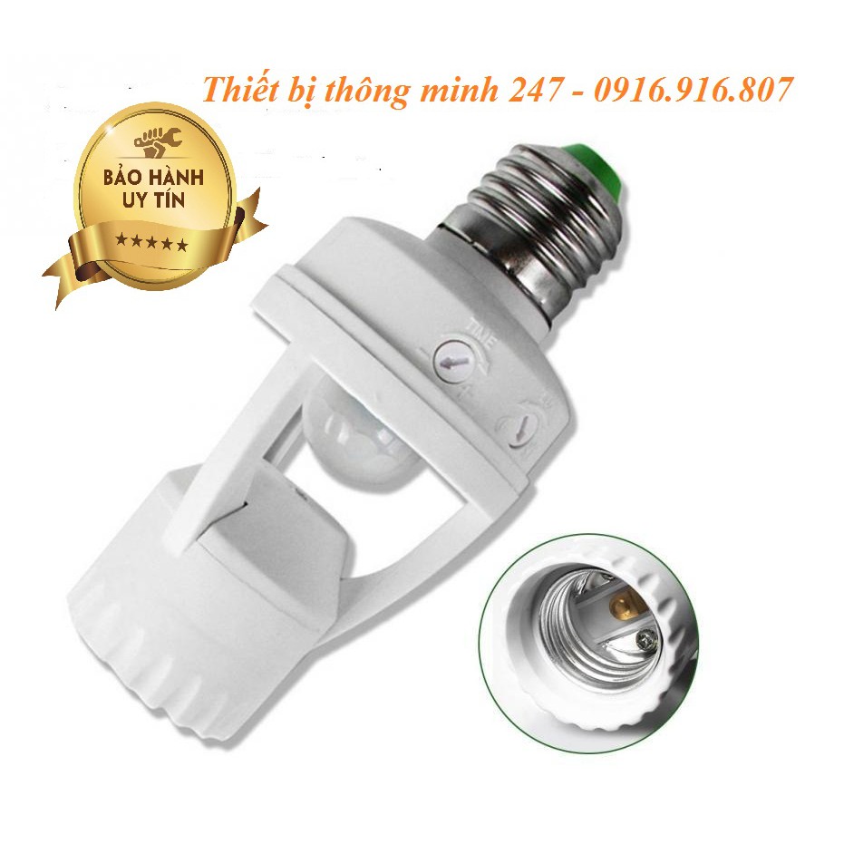 Đui đèn cảm biến hồng ngoại