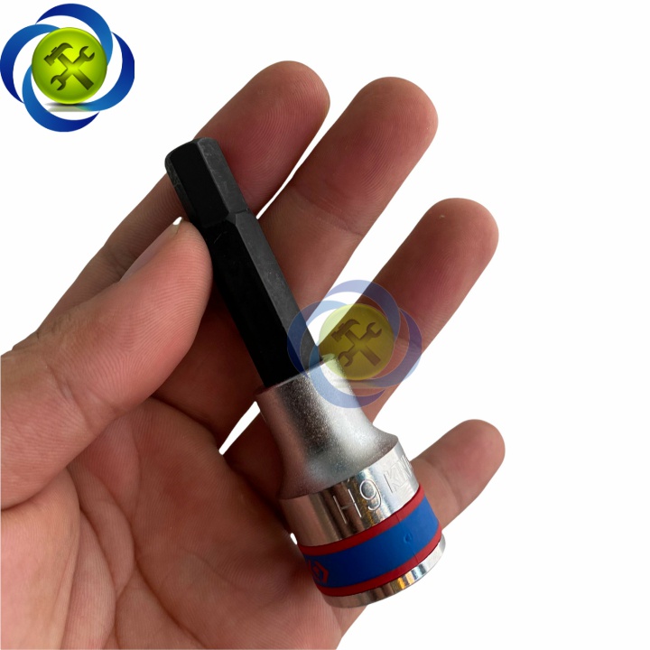 Tuýp lục giác 9mm Kingtony 403509 loại 1/2 dài 80mm