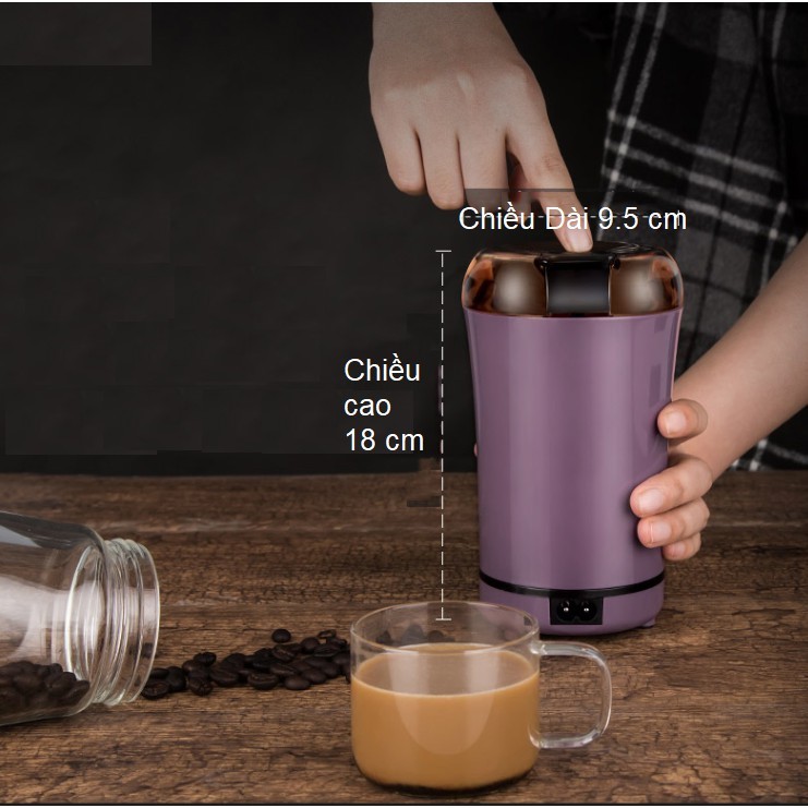 Máy Nghiền Đồ Khô tích điện Xay Các Loại Hạt,Ngũ Cốc Cafe Gạo Nếp Siêu Tốc - Máy Say Hạt Siêu Tốc