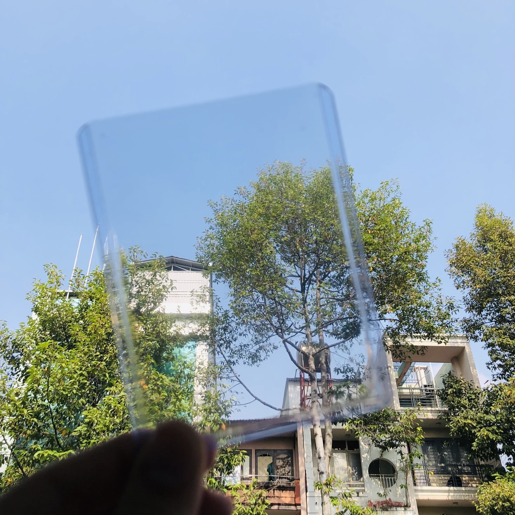 Xấp 10 toploader A7 size 7.2x10cm Khổ dọc và 5 sticker hologram trong suốt trang trí TOPLOADER