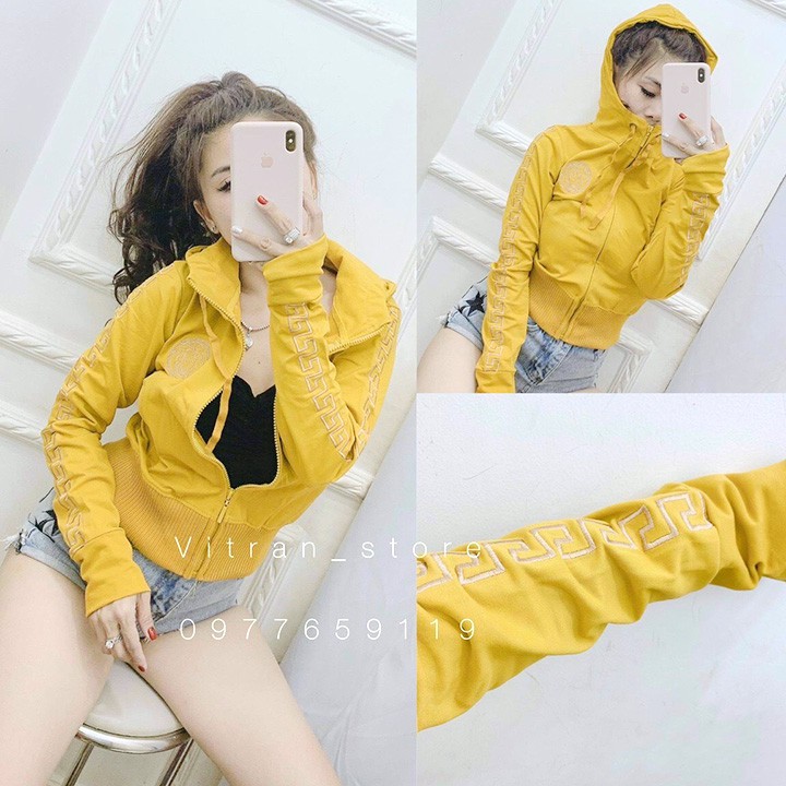 ÁO KHOÁC NỮ Da Cá Lửng (M220 - Thêu Nổi VerSec) | BigBuy360 - bigbuy360.vn