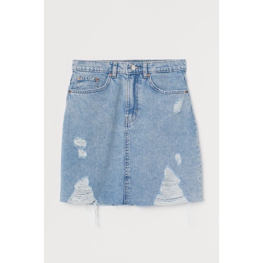 Chân váy jean hM auth size Xs