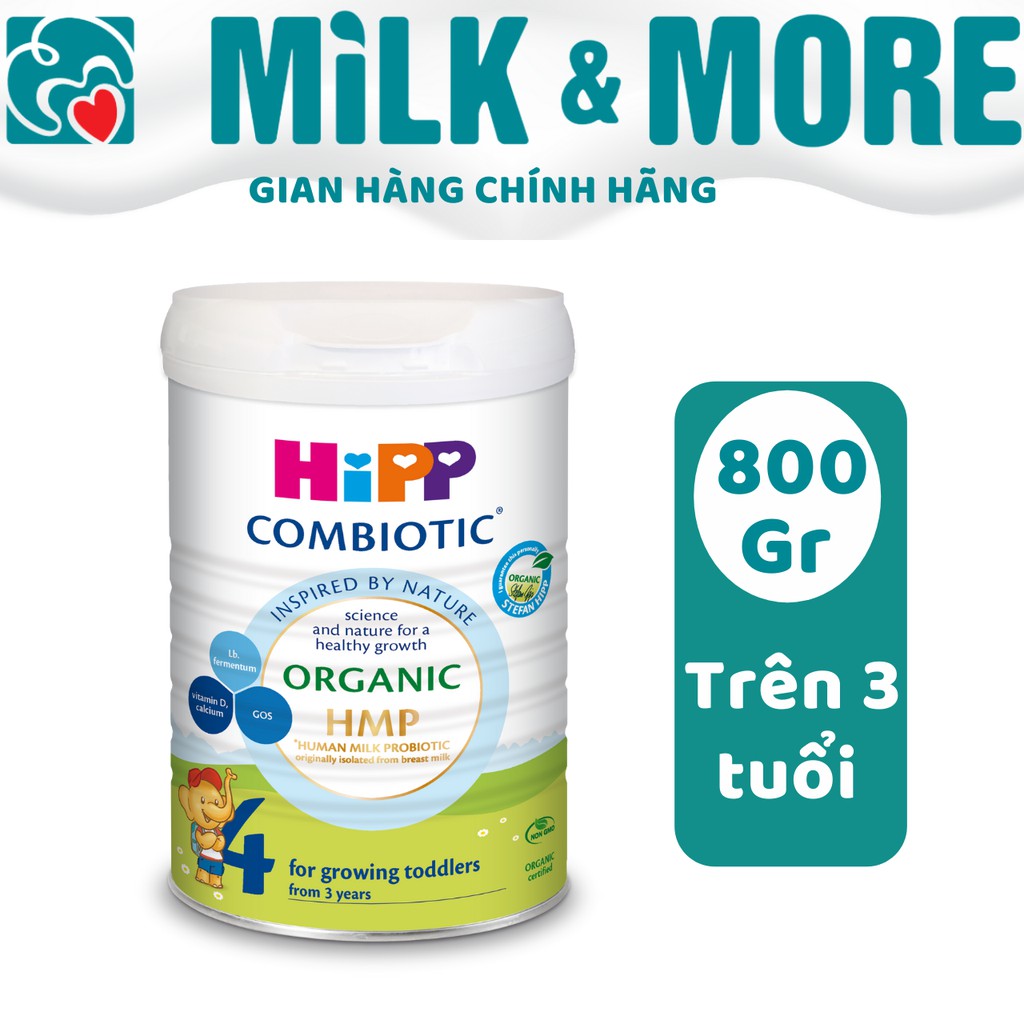 Sữa bột Hipp 4 800g, Date 09/2024