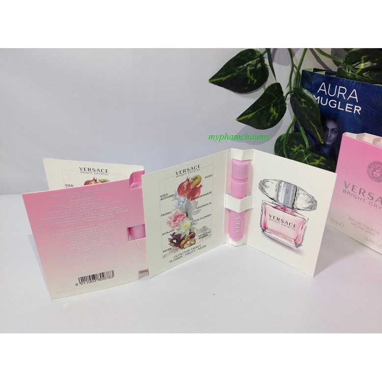 Mẫu thử Nước Hoa Vial Nữ Versace Bright Crystal