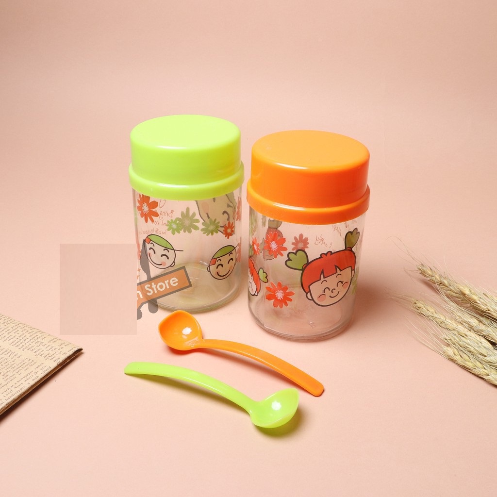 Set 2 lọ đựng gia vị thủy tinh 400ml