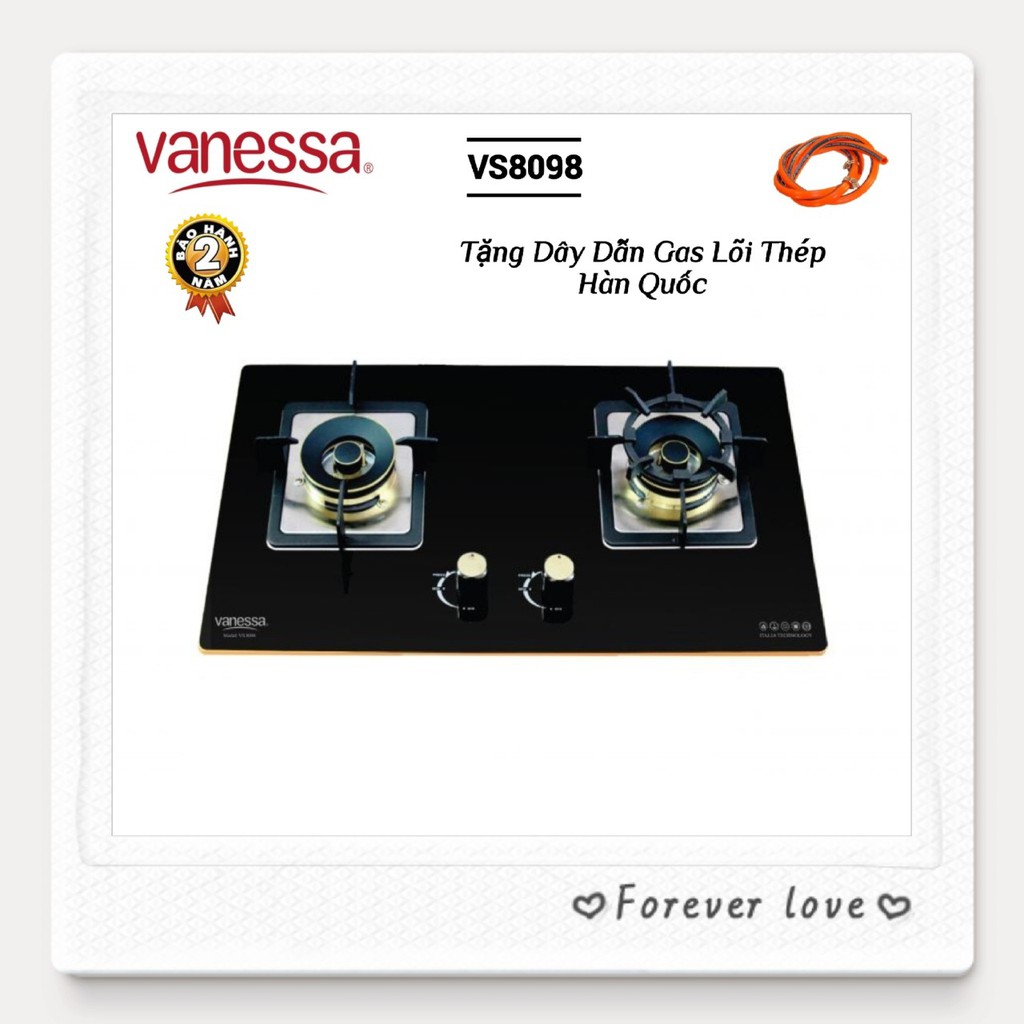 Bếp Ga Âm Cao Cấp Tự Động Ngắt Gas Vanessa VS8098