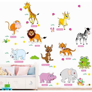 Decal dán tường hình thú