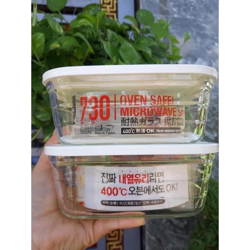 {Rẻ vô địch} Hộp Thuỷ Tinh Cao Cấp Chịu Nhiệt Lock And Lock 470ml, 540ml,730ml Hàng P&amp;Q Easy Seal Container