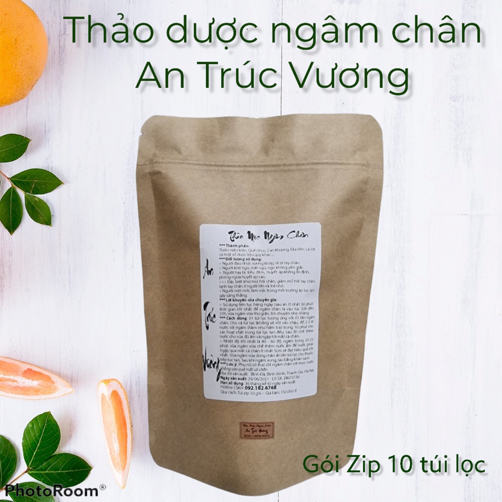 {Giảm sâu} 10 Gói Thảo Dược Ngâm Chân, bột ngâm chân đông y dạng túi lọc tiện dụng