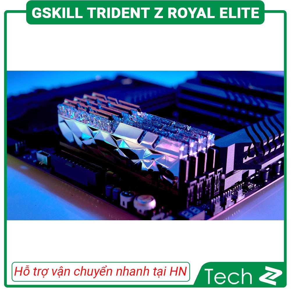 Ram Desktop Gskill Trident Z Royal Elite (F4-3600C16D-16GTESC) 16GB (2x8GB) DDR4 3600Mhz