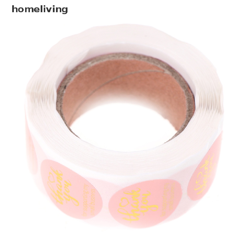 Cuộn 500 Miếng Dán 1 Inch In Chữ Thank You For Supporting My Small Business