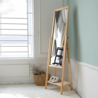 Gương soi toàn thân khung gỗ - trang trí phòng khách - decor nhà cửa