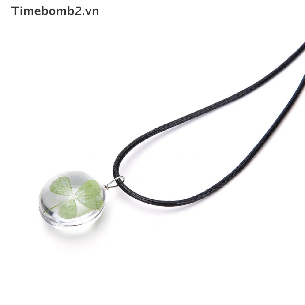 Vòng cổ Mặt Tròn Màu Xanh Lá Cây Thật Làm Quà Tặng Cho Bạn Bè