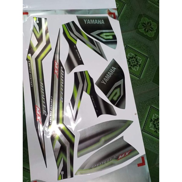 Tem rời crom jupiter mx dán xe đen