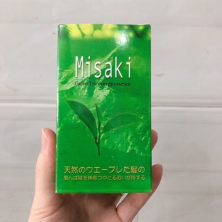 Tinh dầu trà xanh giúp tóc óng mượt Misaki Green Tea Capsules Energy Essence - 30 viên/hộp