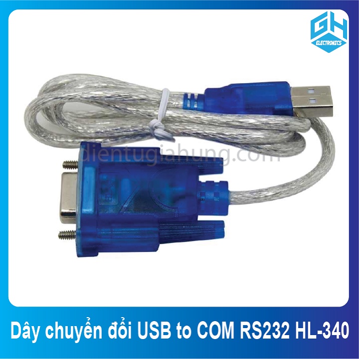 Dây cáp chuyển đổi USB to COM RS232 HL-340 các loại 80cm ,150cm Female,Male