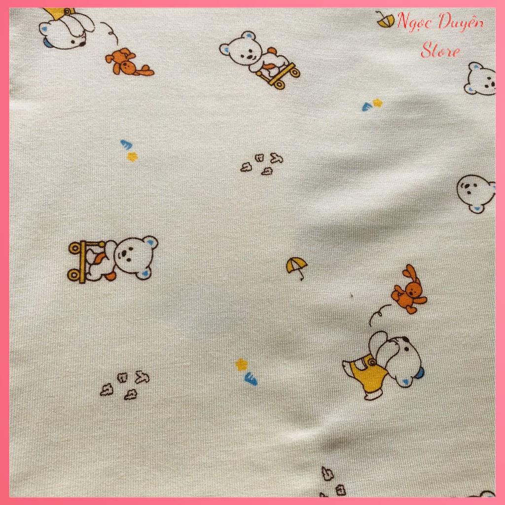 Áo ba lỗ pettit thun lạnh KWOO họa tiết yêu cho bé trai ,bé gái 6-14kg