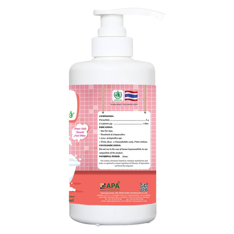 Sữa Tắm Kiểm Soát Ve,Rận,Bọ Chét Chó Mèo Pet Gel Plus 500ml