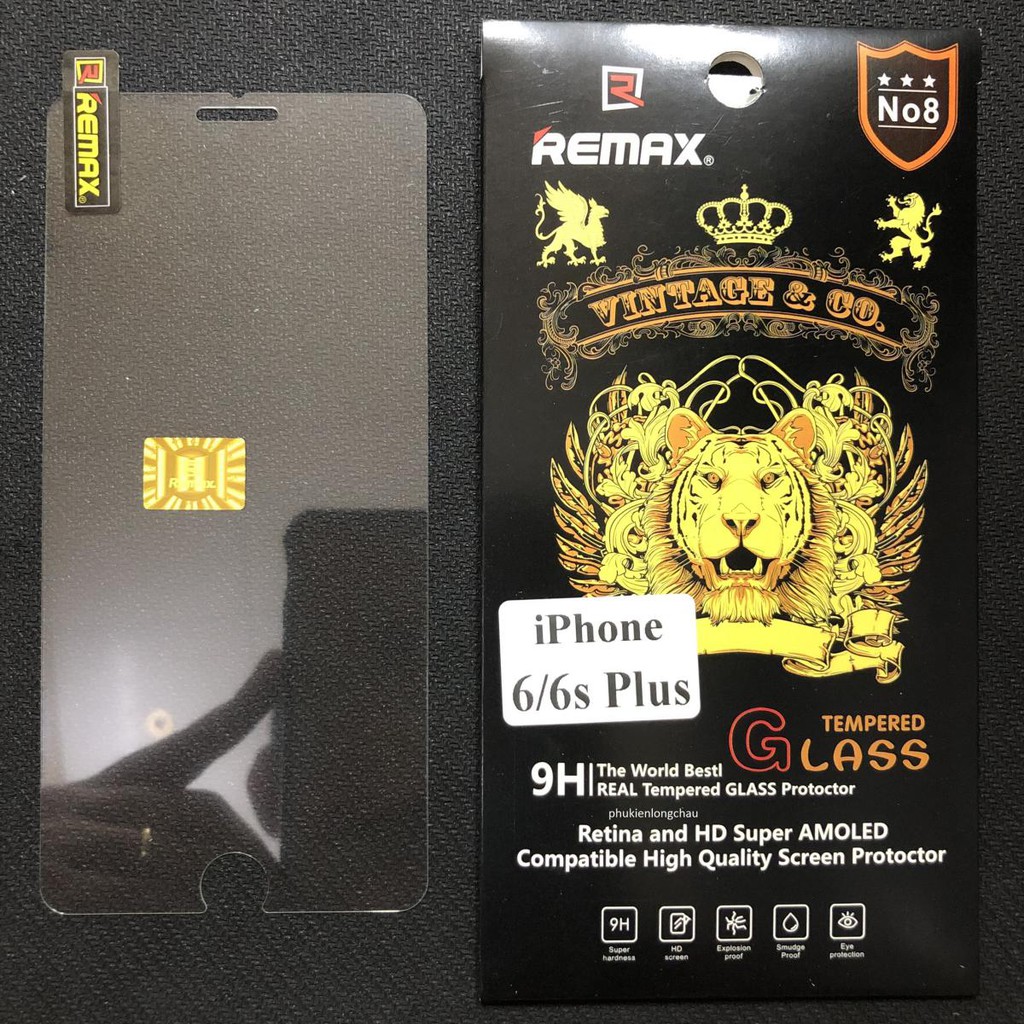 Miếng Dán Cường Lực iPhone 6 Plus/6s Plus Trong Suốt Chính Hãng Remax