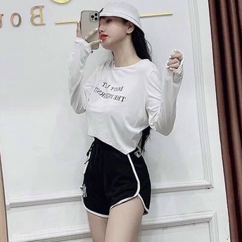 áo thun nữ Montoghi Don't Nhiều màu vạt xinh