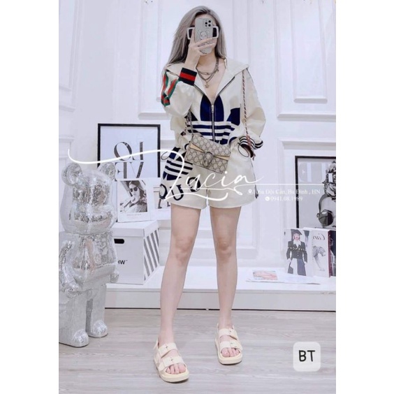 Sét áo gió lá +quần sooc hàng  QCL1