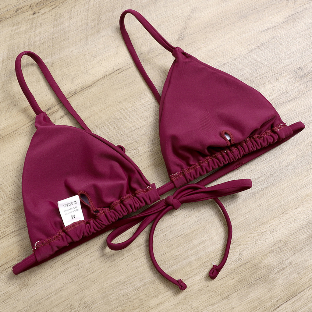 Set Bikini Màu Trơn Thiết Kế Quyến Rũ Cho Phái Nữ | BigBuy360 - bigbuy360.vn