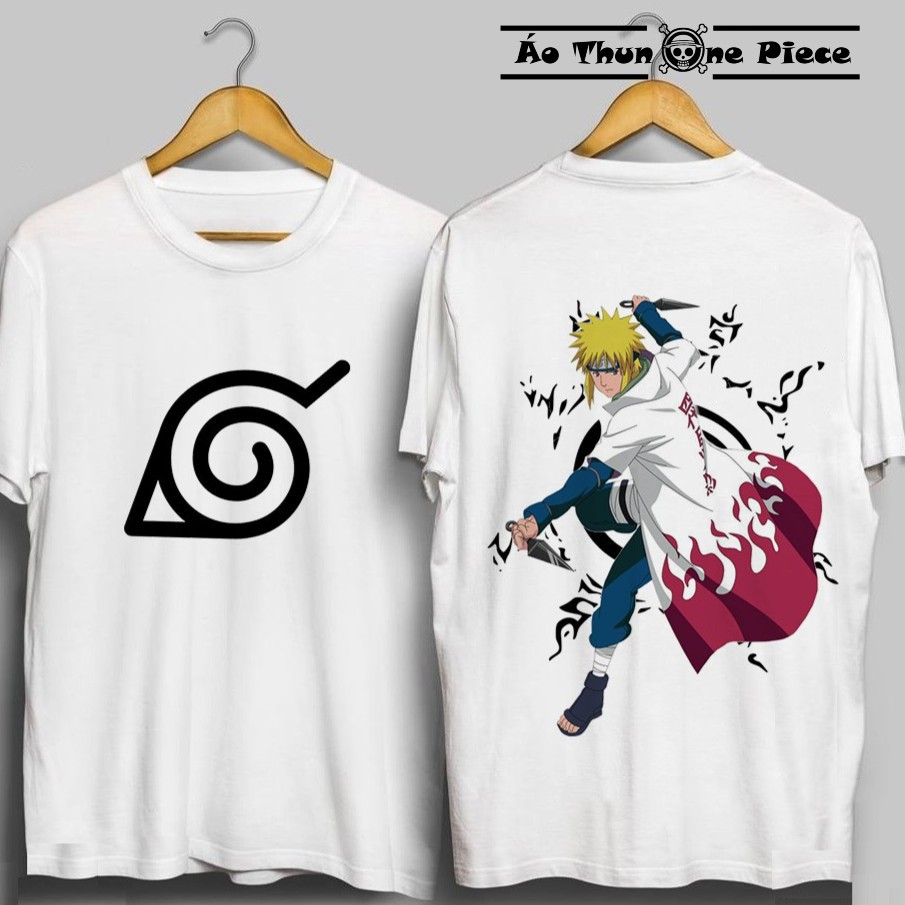 ⚡️FREESHIP⚡️Áo Thun In 2 Mặt Namikaze Minato Hokage Đệ Tứ 2 Mẫu Trắng Đen Cực Đẹp - Áo Thun Naruto