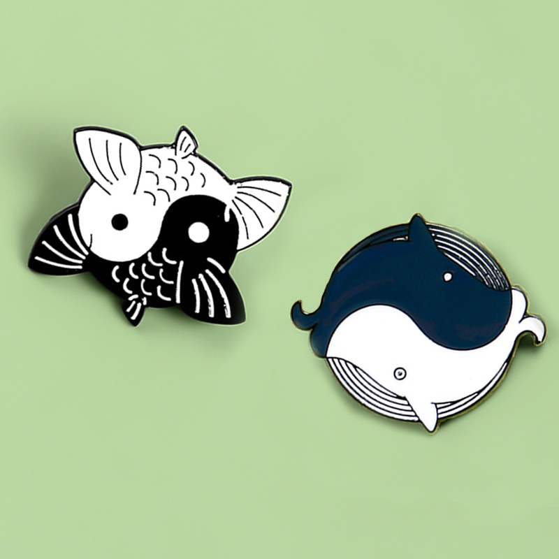 Ghim cài áo hình cá đơn giản dễ thương