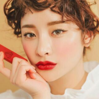 💋Son 3CE 214 Đỏ Tươi Lì (Cam Kết Chuẩn Auth)