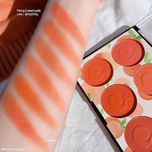 Phấn má kiêm phấn mắt Karité Peach Blusher 50g