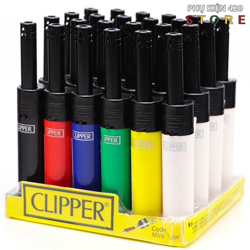 Bật Lửa Ga Đầu Dài Clipper Tránh Nóng Khi Châm Có Thể Bơm Ga - Giá Rẻ & Bền