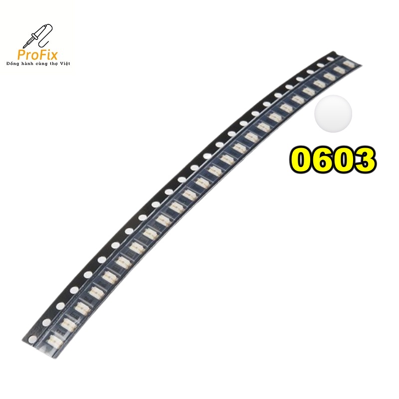 LED dán 0603 màu trắng (10c)
